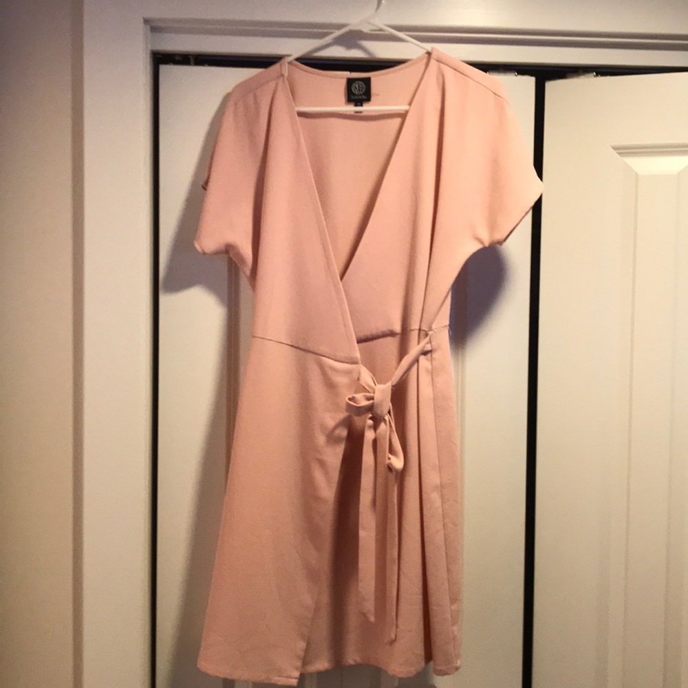 Bobeau wrap chiffon dress